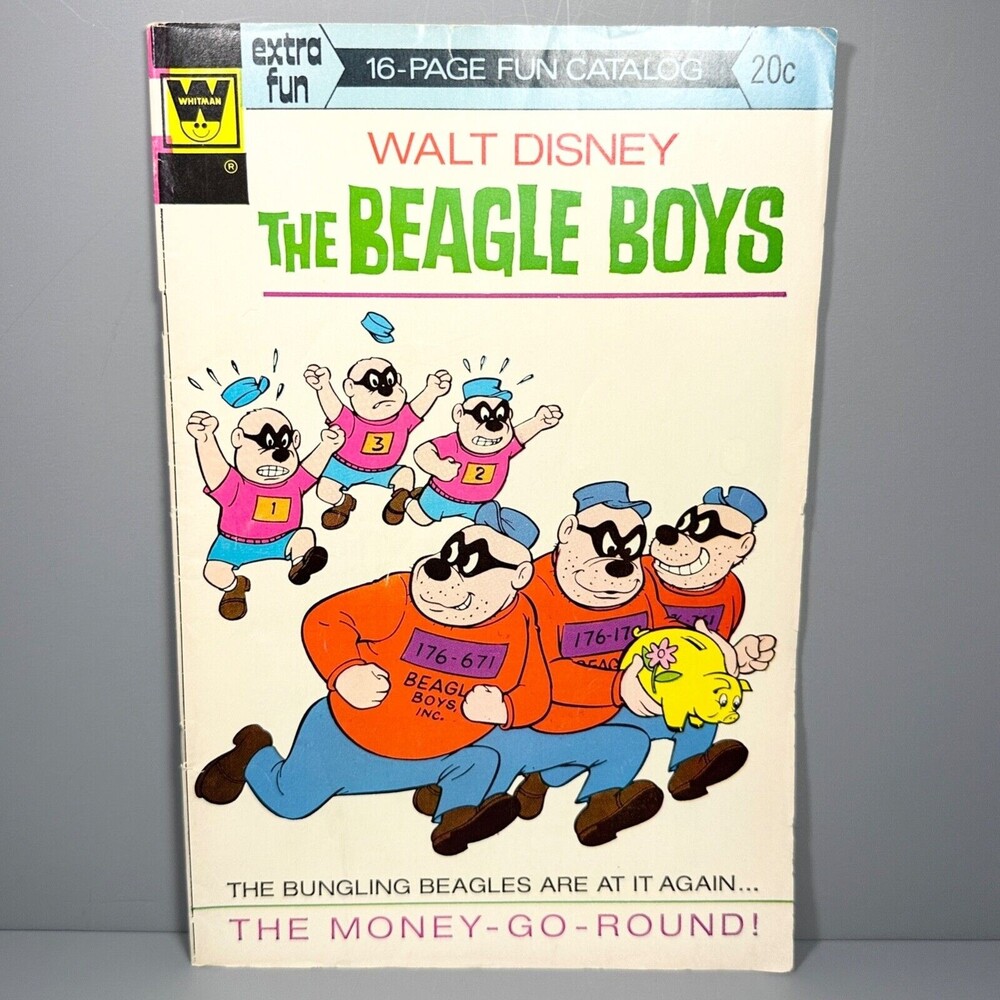 The Beagle Boys Comic Book Gold Key Walt Disney #19 The Money Go Round